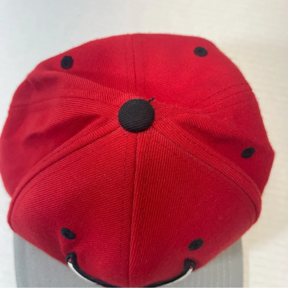 Mitchell & Ness Chicago Bulls NBA Adjustable Hat Red Gray One Size